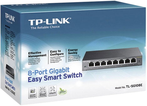 TP-LINK TL-SG108E Hálózati switch 8 port 1 GBit/s 5. kép