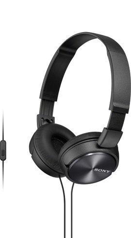 Sony MDR-ZX310AP On Ear fejhallgató Vezetékes Fekete Headset, Összehajtható