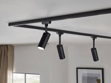 Nagyfeszültségű sínrendszer LED lámpa 4,5 W URail, fekete (matt), Paulmann 96917 4. kép