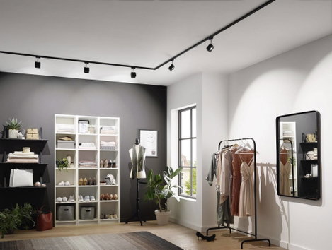 Nagyfeszültségű sínrendszer LED lámpa 4,5 W URail, fekete (matt), Paulmann 96917 5. kép