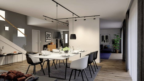 Paulmann Circle Nagyfeszültségű sínrendszer lámpa URail Fixen beépített LED-es 5 W LED Fekete (matt) 6. kép