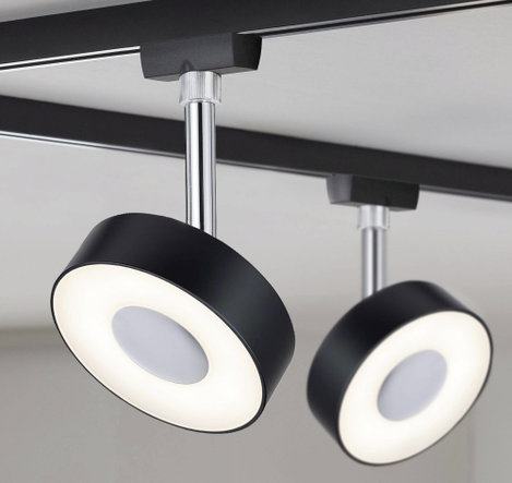 Paulmann Circle Nagyfeszültségű sínrendszer lámpa URail Fixen beépített LED-es 5 W LED Fekete (matt) 7. kép