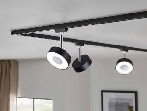 Paulmann Circle Nagyfeszültségű sínrendszer lámpa URail Fixen beépített LED-es 5 W LED Fekete (matt) 4. kép