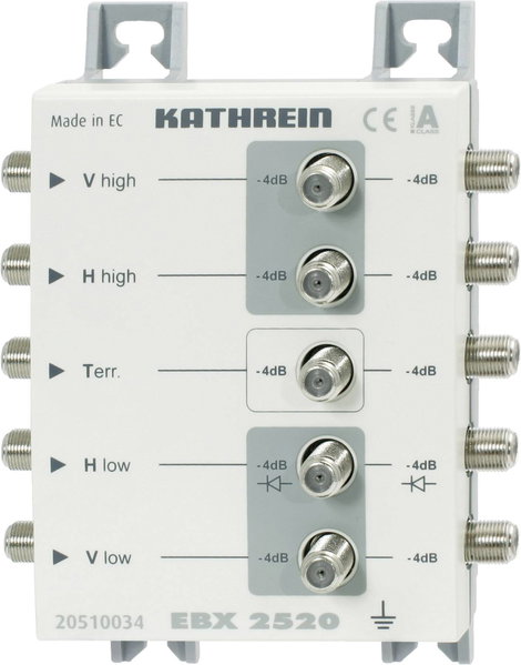 Kathrein EBX 2520 SAT elosztó 2 részes 5 - 862 MHz, 950 -2150 MHz