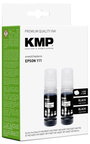 KMP Utántöltő tinta helyettesíti Epson 111, T03M1 Kompatibilis Dual Fekete E195 1649,0001 2. bélyegkép