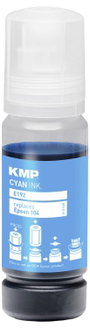 KMP Utántöltő tinta helyettesíti Epson 104, T00P2 Kompatibilis Cián E192 1648,0003 3. bélyegkép