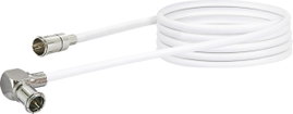 Schwaiger Antennák Csatlakozókábel [1x F-Quick dugó - 1x Mini DAT dugó] 1.50 m 90 dB Fehér
