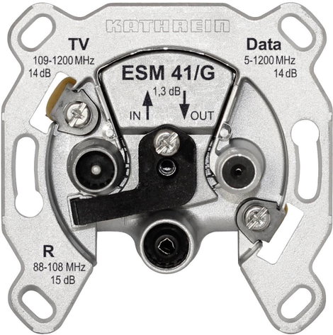Kathrein ESM 41/G Antenna csatlakozó TV, UKW, Data Süllyeszett Áthúzó doboz