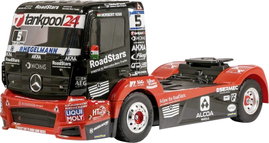 Tamiya 1:14 RC modell teherautó Elektro Teherautó Racing Truck Tankpool 24 Brushed 4WD építőkészlet 