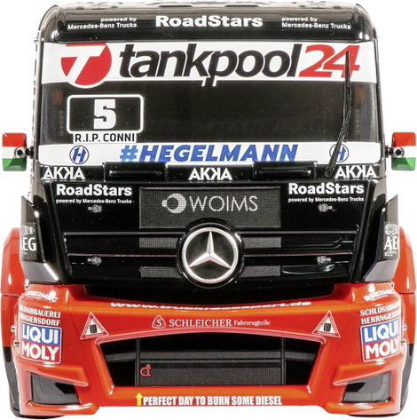 Tamiya 1:14 RC modell teherautó Elektro Teherautó Racing Truck Tankpool 24 Brushed 4WD építőkészlet 3. kép