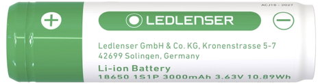 Ledlenser 501001 Tartalék akku M7R, M7RX, X7R, F1R, H8R, M7R, MH10, MT10, P7R, PL6, MH11, ML6, iA6R, 2. kép