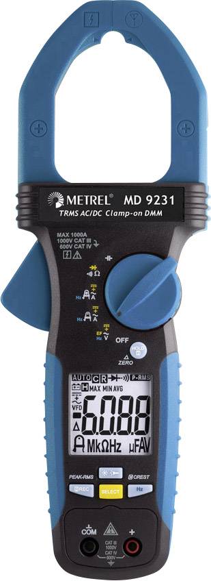 Metrel MD 9231 Lakatfogó digitális CAT IV 600 V, CAT III 1000 V Kijelző (digitek): 6000