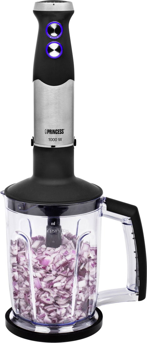Princess 01.221221.01.001 Rúdmixer 1000 W Fokozatmentes sebesség állítás Ezüst, Fekete 4. kép