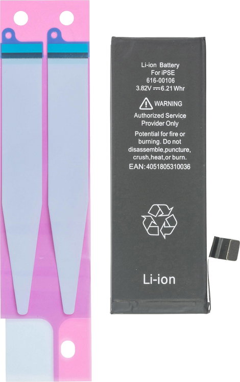 Mobiltelefon akku iPhone SE 1624 mAh