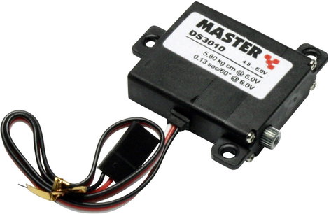 Master Midi szervó DS3010 Digitális szervó Hajtómű anyag: Titán Dugaszoló rendszer: JR / Futaba