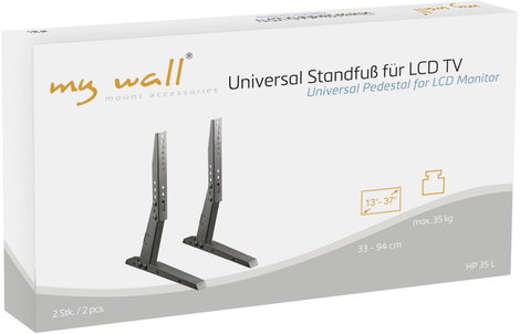 My Wall HP 35 L TV talp 33,0 cm (13) - 94,0 cm (37) Padlóállvány, Állítható magasságú 2. kép