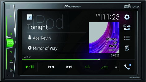 Pioneer DMH-A3300DAB Dupla DIN autórádió Bluetooth kihangosító, DAB + tuner, AppRadio 2. kép