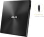 Asus SDRW-08U9M-U DVD író, külső Retail USB-C® Fekete 3. bélyegkép