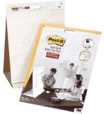 Post-it Super Sticky Meeting Chart Flipchart blokk Lapok száma: 20 üres 508 mm x 584 mm Fehér