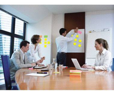 Post-it Super Sticky Meeting Chart Flipchart blokk Lapok száma: 20 üres 508 mm x 584 mm Fehér 3. kép