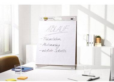Post-it Super Sticky Meeting Chart Flipchart blokk Lapok száma: 20 üres 508 mm x 584 mm Fehér 5. kép
