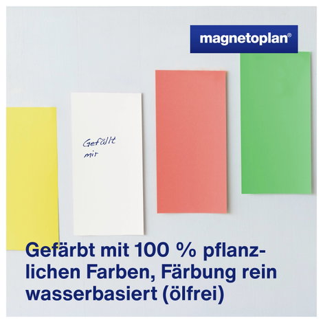 Magnetoplan Moderationskarte Előadói kártyák Különböző színű Négyszögletes 200 mm x 95 mm 250 db 5. kép