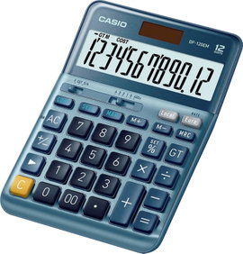 Casio DF-120EM Asztali számítógép Napenergiával üzemeltetett Kék Kijelző (számjegy): 12