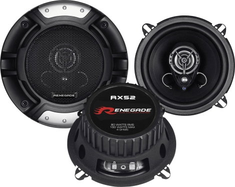 Renegade RX52 2 utas koaxiális beépíthető hangszóró 160 W Tartalom: 1 pár