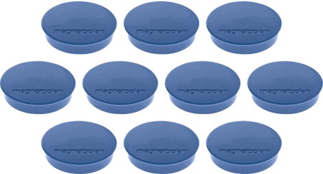 Magnetoplan Mágnes Magnet Discofix Standard (Ø x Ma) 30 mm x 8 mm Kerek Sötétkék 10 db 1664214