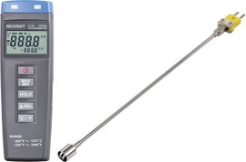 VOLTCRAFT K102 + TP 205 Hőmérséklet mérőműszer Érzékelő típus K