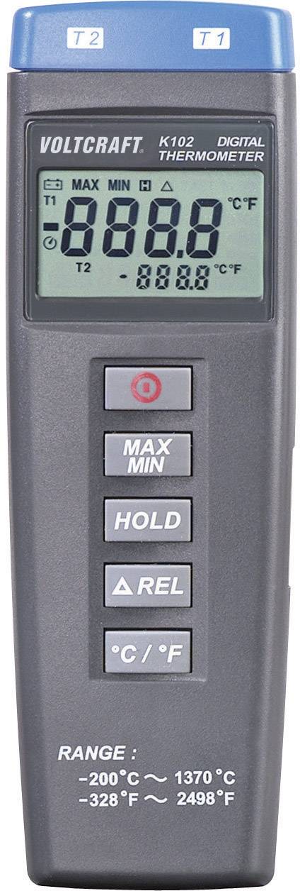 VOLTCRAFT K102 + TP 203 Hőmérséklet mérőműszer Érzékelő típus K 5. kép