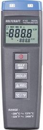 VOLTCRAFT K102 + TP 208 Hőmérséklet mérőműszer Érzékelő típus K 5. bélyegkép