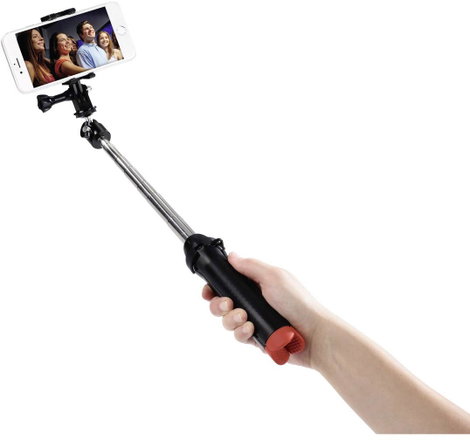 Hama Asztali állvány 1/4 col Munkamagasság=20 - 90 cm Fekete Okostelefon-tartóval 11. kép