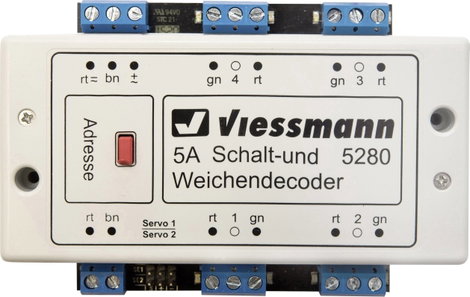 Viessmann Modelltechnik 5280 Kapcsoló és váltó dekóder Modul