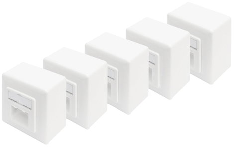 Digitus DN-9006/B5-N Hálózati csatlakozódoboz Falra szerelhető CAT 6 2 port Tiszta fehér
