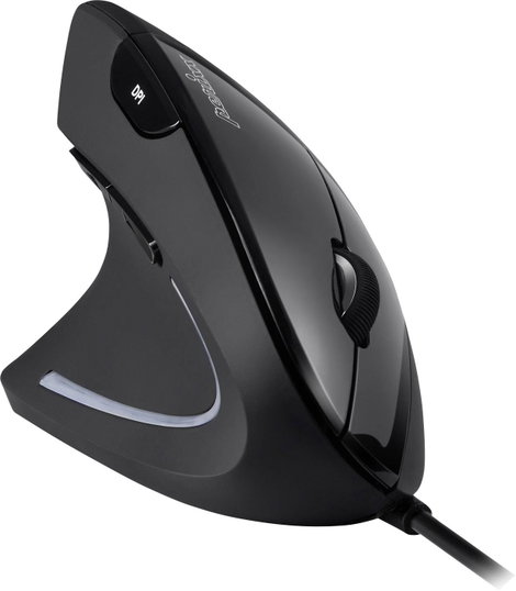 Perixx Perimice-513L Ergonomikus egér USB Optikai Fekete 5 Gombok 2000 dpi Ergonómikus 3. kép