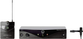 AKG PW45P Rátűzhető Vezeték nélküli mikrofon készlet Átviteli mód:Rádiójel vezérlésű