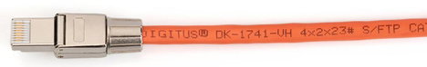 Digitus DN-93634 CAT 6A terepi csatlakozó, RJ45, árnyékolt, AWG 22-27, szerszám nélküli szerelési cs 5. kép