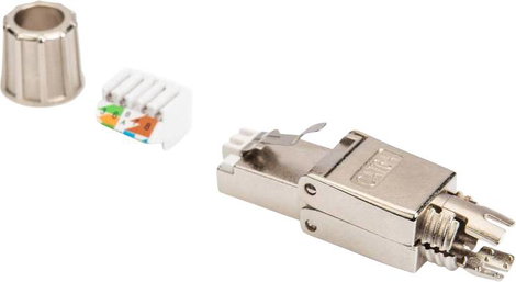 Digitus DN-93634 CAT 6A terepi csatlakozó, RJ45, árnyékolt, AWG 22-27, szerszám nélküli szerelési cs 7. kép
