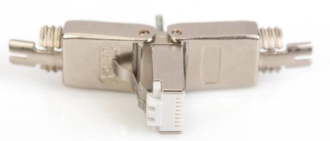 Digitus DN-93634 CAT 6A terepi csatlakozó, RJ45, árnyékolt, AWG 22-27, szerszám nélküli szerelési cs 8. kép