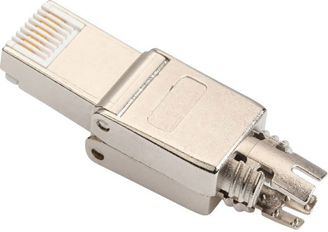 Digitus DN-93634 CAT 6A terepi csatlakozó, RJ45, árnyékolt, AWG 22-27, szerszám nélküli szerelési cs 9. kép