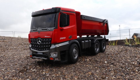 Amewi 22407 Mercedes Benz Arocs Elektro RC modell teherautó RtR Akkuval és töltőkészülékkel 3. kép