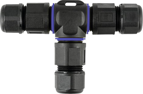 Időjárásálló kábel összekötő 110 x 73 x 26 mm, Heitronic 45609 4. kép
