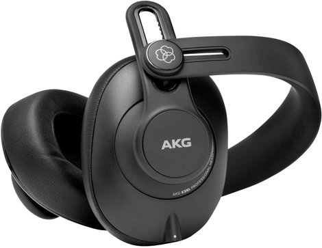 AKG K361 Stúdió Over Ear fejhallgató Vezetékes Fekete Noise Cancelling Összehajtható 9. kép