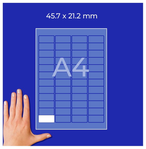 Avery-Zweckform L7873-20 Erős ragasztó címkék 45.7 x 21.2 mm Papír Fehér 960 db Véglegesen tapadó, E 5. kép