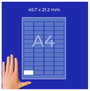 Avery-Zweckform L7873-20 Erős ragasztó címkék 45.7 x 21.2 mm Papír Fehér 960 db Véglegesen tapadó, E 5. bélyegkép