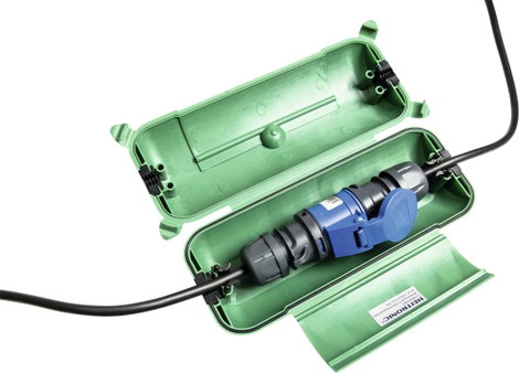 Heitronic 21045 Védődoboz hálózati dugóhoz Zöld 11. kép