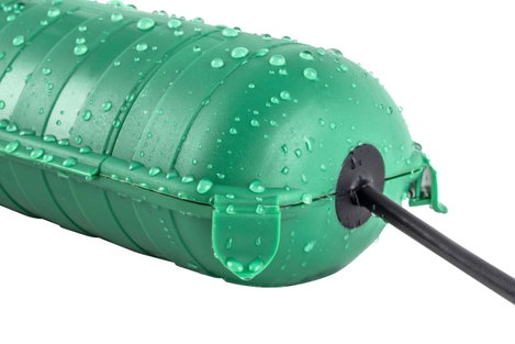 Heitronic 21045 Védődoboz hálózati dugóhoz Zöld 12. kép