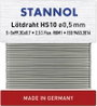 Stannol HS10 Forrasztóón, ólommentes Ólommentes Sn99,3Cu0,7 ROM1 10 g 0.5 mm bélyegkép