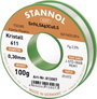 Stannol Kristall 611 Fairtin Forrasztóón, ólommentes Ólommentes Sn96,5Ag3Cu0,5 REM1 100 g 0.3 mm bélyegkép